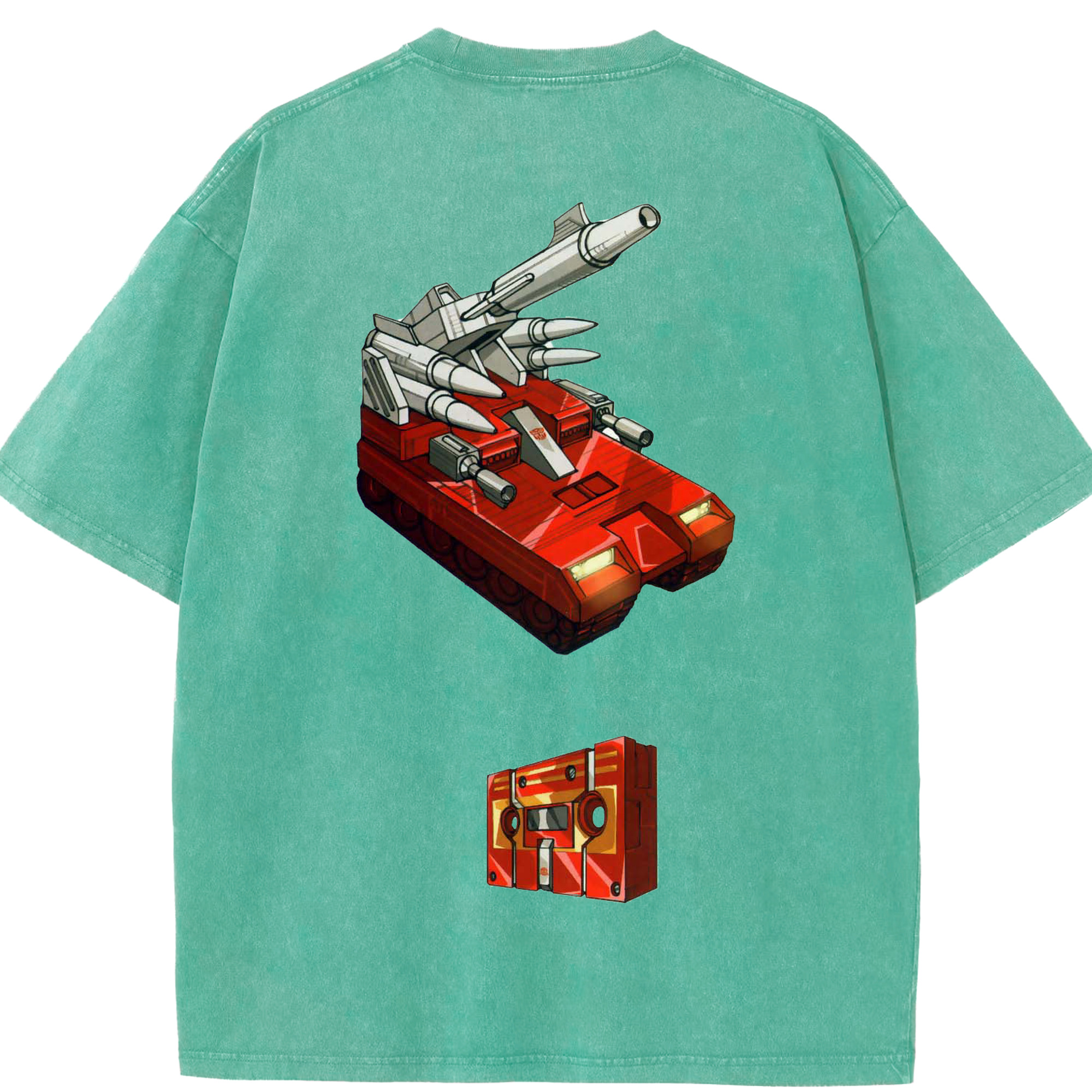 （画像用）  綿100% ヴィンテージ風 半袖Tシャツ（背面プリント）